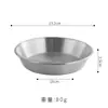 Plato Pequeño de Acero Inoxidable 304 para Guarniciones, Salsa de Tomate, Plato para Condimentos, Plato Occidental para Filete, Plato para Salsa de Pimienta Negra, Plato para Kimchi