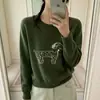 Suéter redondo reductor de edad para cachorros para mujer 26 Otoño/Invierno Nuevo estilo coreano suave y pegajoso sentido del diseño top de punto versátil adelgazante
