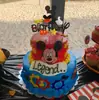 Banner de Fiesta de Cumpleaños Infantil Temática de Mickey Mouse Transfronterizo Set de Decoración con Banderín para Inserto de Pastel