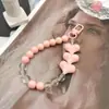 Colgante para Funda de Teléfono Móvil Pulsera con Cordón para Teléfono Móvil Pulsera de Cuentas Acrílicas de Color Real Accesorios para Funda de Teléfono Móvil DIY Edición Nueva