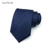 Corbata formal de negocios para hombre, oficial de ventas de unidad de trabajo, versión ancha, 8 cm, azul marino/negro