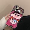 Funda de Teléfono Móvil Cocodrilo Shin-Chan Adecuada para Apple 17Promax Iphone15Plus Silicona Transparente 16 Dibujos Animados 14 Suave
