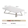 Mesa de Recepción Cuadrada para Balcón de Apartamento de Alquiler Moderno Mesa Baja Mesa de Té Comercial Mesa de Café para Apartamento Pequeño Sala de Estar Simple
