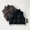 Colete de Algodão Infantil para Roupa Externa, Outono e Inverno, Novo Colete Quente Espessado com Gola Alta para Meninos e Meninas, Adequado para Crianças Maiores, Não Precisa Lavar