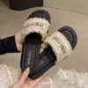 Chinelo Feminino Estilo Francês Verão 2025, Sandálias Rasteirinhas Confortáveis com Strass para Verão para Uso Externo