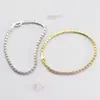 Pulseira de Zircônia com Diamante Cheio Transfronteiriça Design de Nicho Estilo Ins Joia de Mão Exquisita Estilo Francês Pulseira de Alta Gama