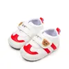 Zapatos Nuevos para Bebé y Niño Pequeño Oso Velcro Transpirables Suela de Goma Suave Antideslizante BXC4191