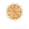 Decoração de Parede Rattan Boêmia Nórdica Ornamento de Parede Redondo para Casa de Hóspedes Sala de Estar Decoração para Pendurar na Parede