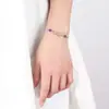 Versão Coreana do Sinal de Felicidade Feminina Duplo Coração Pulseira Feminina Banhada a Prata Joias Europeias e Americanas Atacado Joias da Moda