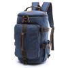 Mochila Atacado Quadrada Vertical Estilo Europeu e Americano Bolsa de Viagem Lona Exterior Grande Capacidade Cilíndrica Mochila Escolar Estudante