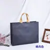 Sacolas de Compras TNT Laminado Gradiente Laranja em Inglês Atacado em Estoque para Embalagem de Loja de Roupas, Sacolas Tote, Sacolas de Presente