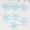 Pegatinas de Tela Navideñas de Copo de Nieve Transfronterizas Adornos para Regalos de Navidad Accesorios para el Cabello DIY Accesorios Adhesivos Hojas de Fieltro de Copo de Nieve No Tejidas