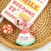 Llavero de Resina con Cuentas Hecho a Mano de Verduras y Frutas Decoración para Taza Colgante Lindo para Bolso Femenino Colgante de Moda Regalo