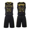 Conjunto de Uniforme de Baloncesto Jersey Kobe Bryant No. 24 Lakers Lebron James No. 23 Uniformes de Equipo Impresos para Niños, Hombres y Mujeres, de Secado Rápido