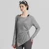 Roupas de Yoga Manga Longa Soltas Cardigan com Fenda Roupas para Pilates Esportes Treinamento ao Ar Livre Top Fitness Feminino Atacado