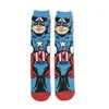 Meias Tendência para Esportes ao Ar Livre, Meias Criativas de Cano Médio Europeias e Americanas, Fabricante de Algodão, Meias Cartoon Transfronteiriças, Meias de Algodão Personalizadas para Skate, Absorventes de Suor