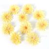 Flores Artificiales Amarillentas Flores de Seda Flores Falsas Hechas a Mano Materiales DIY Decoración de Escena Ramillete Flor de Muñeca Flor para la Cabeza