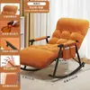 Mecedora Reclinable para Adultos Sala de Estar Balcón Hogar Interior Ocio Relajante Sofá Perezoso Silla para la Siesta Columpio