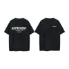 Algodão puro de peso pesado REPRESENT Owners Club manga curta masculino estilo americano high street modelagem oversize