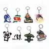 Chaveiro de Cola Transfronteiriça Cola de PVC Cola Macia Chaveiro Personalizado Boneco Estéreo Pingente Acessórios de Joia Fabricante Atacado