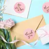 Adesivos de Presente Populares Transfronteiriços para Envelopes, Etiquetas Autoadesivas, Adesivos de Selo de Agradecimento Carimbados a Ouro, Adesivos de Selo para Embalagem de Casamento