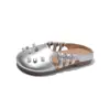 Zapatillas de Media Punta con Hebilla Floral Moda Infantil Estilo Verano 2026 Zapatos de una Sola Pieza con Punta Semi-Cubierta a la Moda para Niñas, Chanclas Casuales con Cuña para Exteriores