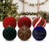 Nuevas Bolas de Navidad Afelpadas de 15 cm, Varios Estilos de Adornos Colgantes, Bolas Decorativas para Árbol de Navidad, Arreglo de Atmósfera Festiva, Bolas Grandes, Personalizables