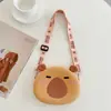 Popular en Internet Capibara Cobaya Bolsa de Silicona Niños Linda Bolsa Cruzada Dibujo Animado Súper Linda Capibara Bolso de Hombro