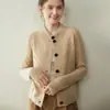 Cárdigan de Cachemira Grueso Nuevo Otoño/Invierno Baicai Rong para Mujer, Cuello Semi Alto, Tejido de Punto Trenzado, Casual, Versátil, Abrigo de Manga Larga