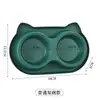 Comedero para mascotas, comedero lento anti-asfixia para perros, cuenco de agua y comida para gatos, doble cuenco, diseño anti-hormigas, antideslizante y antivuelco