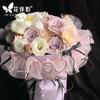 Estilo Ballet ramo pompón alrededor material de embalaje de flores accesorios con falda floral hilo esponjoso decoración de ramo