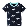 Camiseta infantil de manga curta para meninos e meninas de verão 2024, camiseta infantil nova