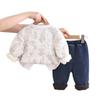 Conjunto de Moletom Quente de Veludo para Meninos, Roupas Estilo Crianças Novo Estilo, Conjunto Casual de Duas Peças Outono e Inverno para Bebês, Dropshipping