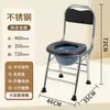 Silla de Inodoro de Acero Inoxidable Engrosada Antideslizante Móvil para Personas Mayores Mujeres Embarazadas Plegable Ajustable Fabricante de Silla de Inodoro Stock Disponible Consignación
