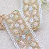 Encaje de lentejuelas bordado vintage nuevo de 5.5 cm de ancho para ropa, estilo étnico DIY para ropa de niños, cortinas, zapatos, accesorios y materiales