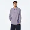 Moletom Americano Simples de Luxo Leve com Cor Contrastante Masculino Outono Fresco e Bonito Casual Camisa de Alta Qualidade Camisa Solta Gola Redonda Pulôver