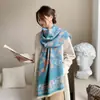 Cachecol Feminino Inverno Estiloso Moda Versátil Xale Exterior Espessado Quente Longo Cachecol de Imitação de Caxemira de Alta Qualidade