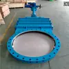 Válvula Gaveta Tipo Faca Oculta com Haste Oculta e Tampa Zhogong Elétrica Dmz973X-10C Dn900 Dn100