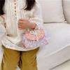 Nova Bolsa Infantil de Mão com Pérolas Bolsa de Ombro para Meninas Estilo Coreano Estilo Princesa Bolsa da Moda Atacado