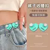 Botón de Cintura en Forma de Corazón Pantalones Sin Perforación Jeans Herramienta Reductora de Cintura Botón Ajustable Invisible