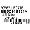 BB5Z14B351A Aplicável ao amortecedor elétrico da tampa traseira do Ford Explorer 2011-2015