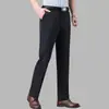 Calça Masculina de Seda Gelada Respirável para o Verão 2026 Calça Social Reta Solta Estilo Fino para Pai de Meia-Idade Calça Longa Versátil para o Dia a Dia