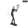 Figuras de Banda de Música Minimalistas Nórdicas Decoraciones para Sala de Estar Hogar Artesanía Creativa para Mueble de TV Gabinete de Vino Adornos Abstractos