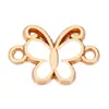 Accesorios DIY de Joyería Creativa Nuevo Colgante de Collar y Pulsera de Mariposa de Siete Colores con Doble Colgante Colgante Pequeño Venta al por Mayor