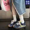 Zapatos Deportivos Gruesos Casuales que Aumentan la Altura con Bloques de Color para Entrenamiento Moral para Mujeres 2025 Otoño Nuevas Zapatillas Versátiles Ligeras para Mujer Zapatos Forrest Gump Transpirables