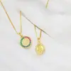 Nuevos Accesorios Religiosos DIY Cobre Microincrustación Accesorios Versátiles para Mujer Pendientes Pulsera Collar Colgante