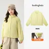 Ropa de Otoño Pudding Haru para Niñas, Top Cálido Infantil, Nuevo Modelo Otoño 2026, Abrigo Ligero Cálido de Algodón Triple Protección para Niños