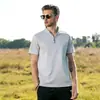 Atacado Spot Camiseta Masculina Manga Curta Camisa Polo Roupas Masculinas Estilo Coreano Tendência Top Estudante Camiseta Gola Alta Roupas Masculinas