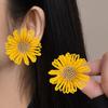 Pendientes Transfronterizos de Flor de Hierba Rafi Nuevo Plata de Ley 925 Pendientes con Pasador de Plata de Alto Nivel Estilo Bohemio para Mujer Joyería de Viaje
