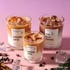 Taza de Vela Aromaterapia Creativa, Vela sin Humo, Cera de Gelatina, Sabor Café Matcha Latte, Decoración de Atmósfera Romántica, Regalo Souvenir
